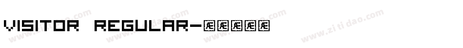 Visitor regular字体转换